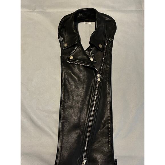 Veronica Beard Size 6 Chesterfield Wool Cashmere Dickey Coat Trench Leather moto - Picture 13 of 14